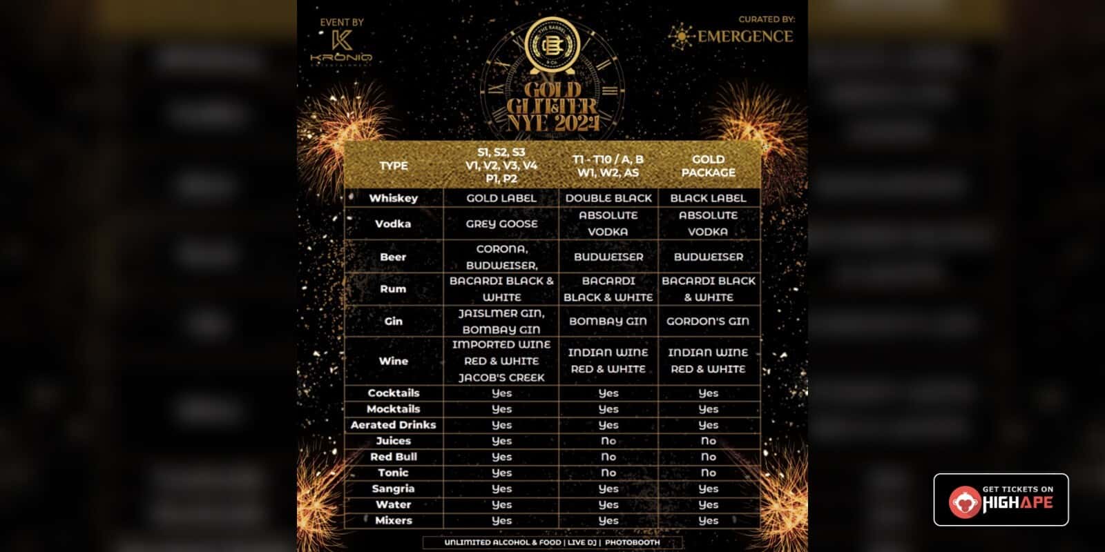 Gold And Glitter NYE 2024 | The Barrel Co thumb 3