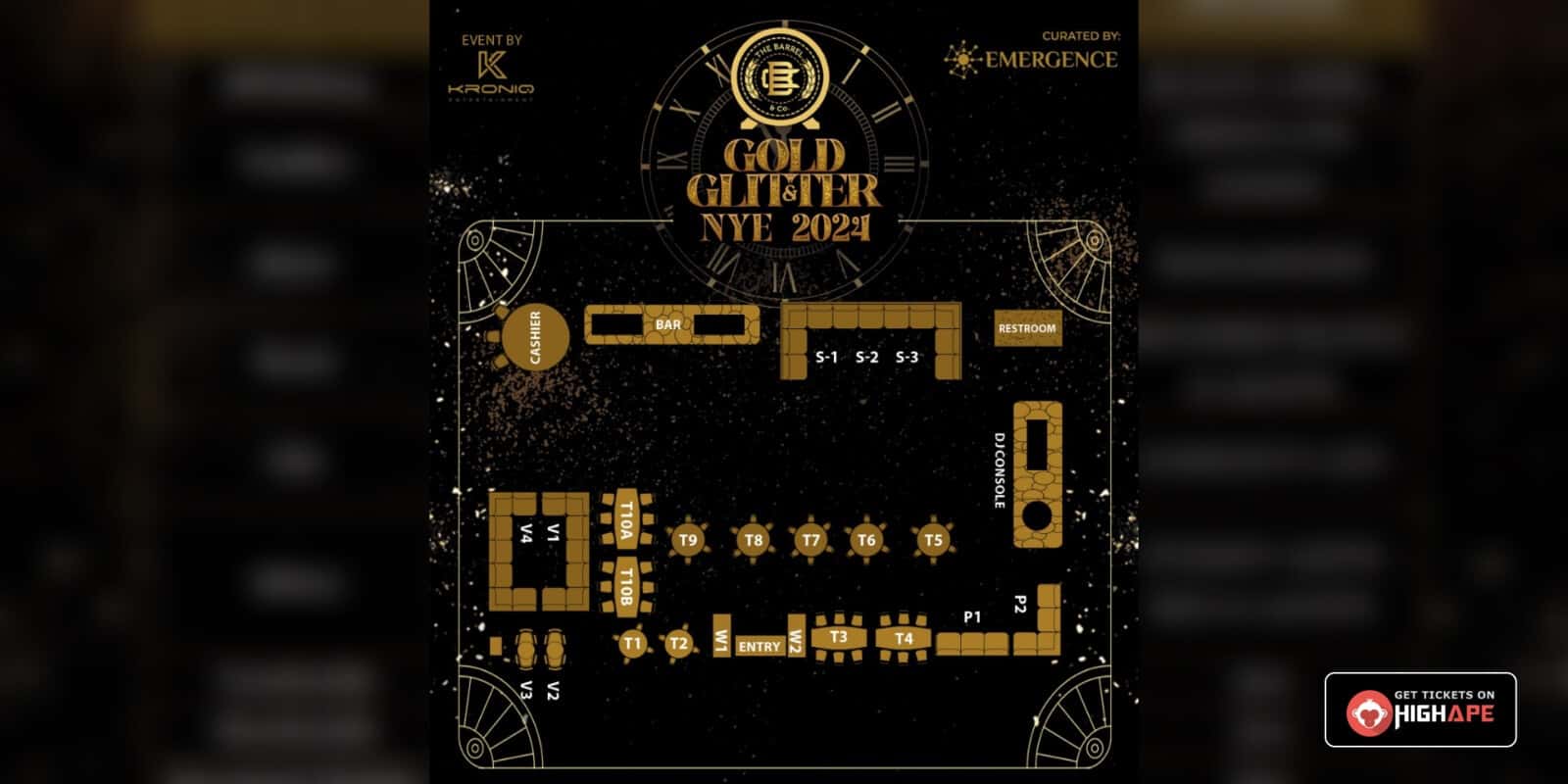 Gold And Glitter NYE 2024 | The Barrel Co thumb 2