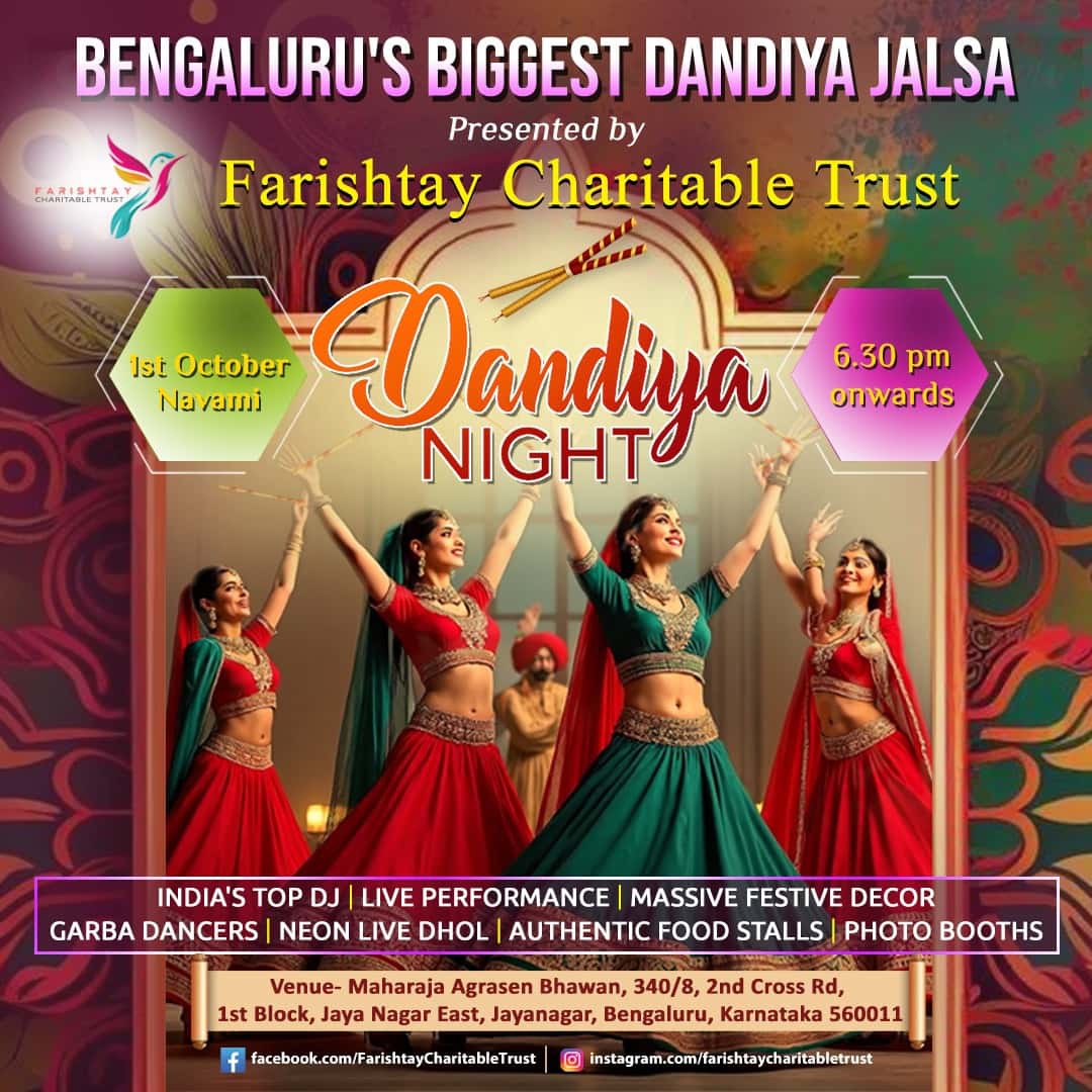 Bengaluru Biggest Dandiya Jalsa – Dandiya Night 2025 thumb 2