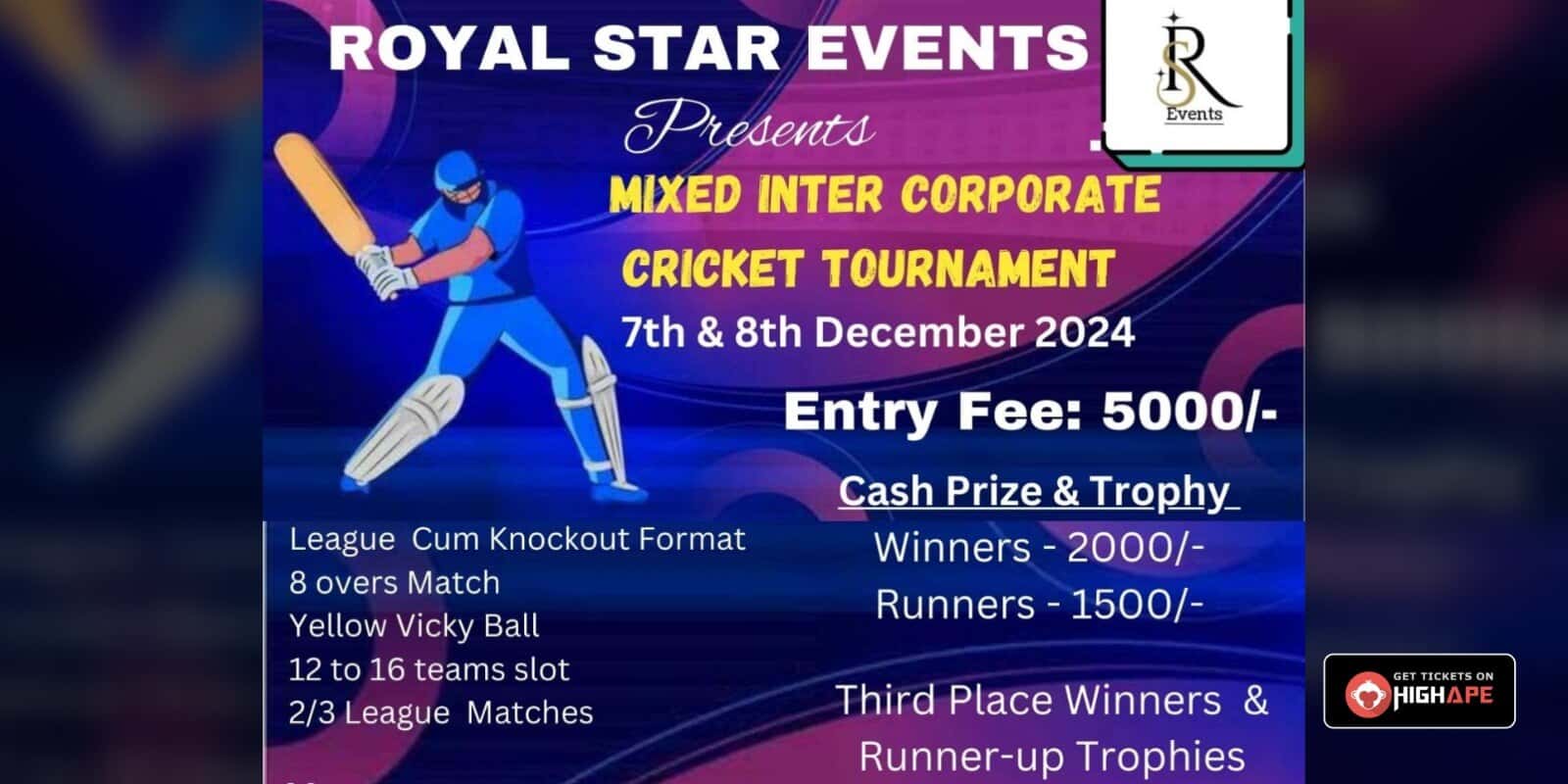 Mixed Corporate Cricket Tournament thumb 2