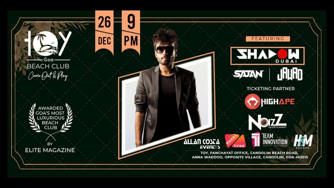 Biggest Bollywood Night With DJ Shadow At Toy Beach Club Goa thumb 2