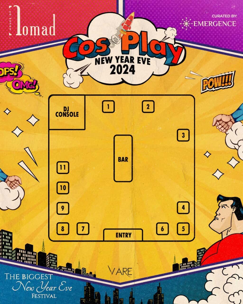 Cos Play NYE 2024 At  The House Of Nomad | Taj Lands End thumb 2