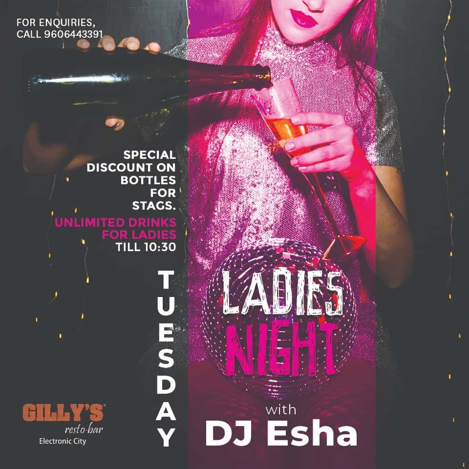 Ladies Night as Tuesday Booze-day At Gilly's Resto-bar, E-city thumb 4