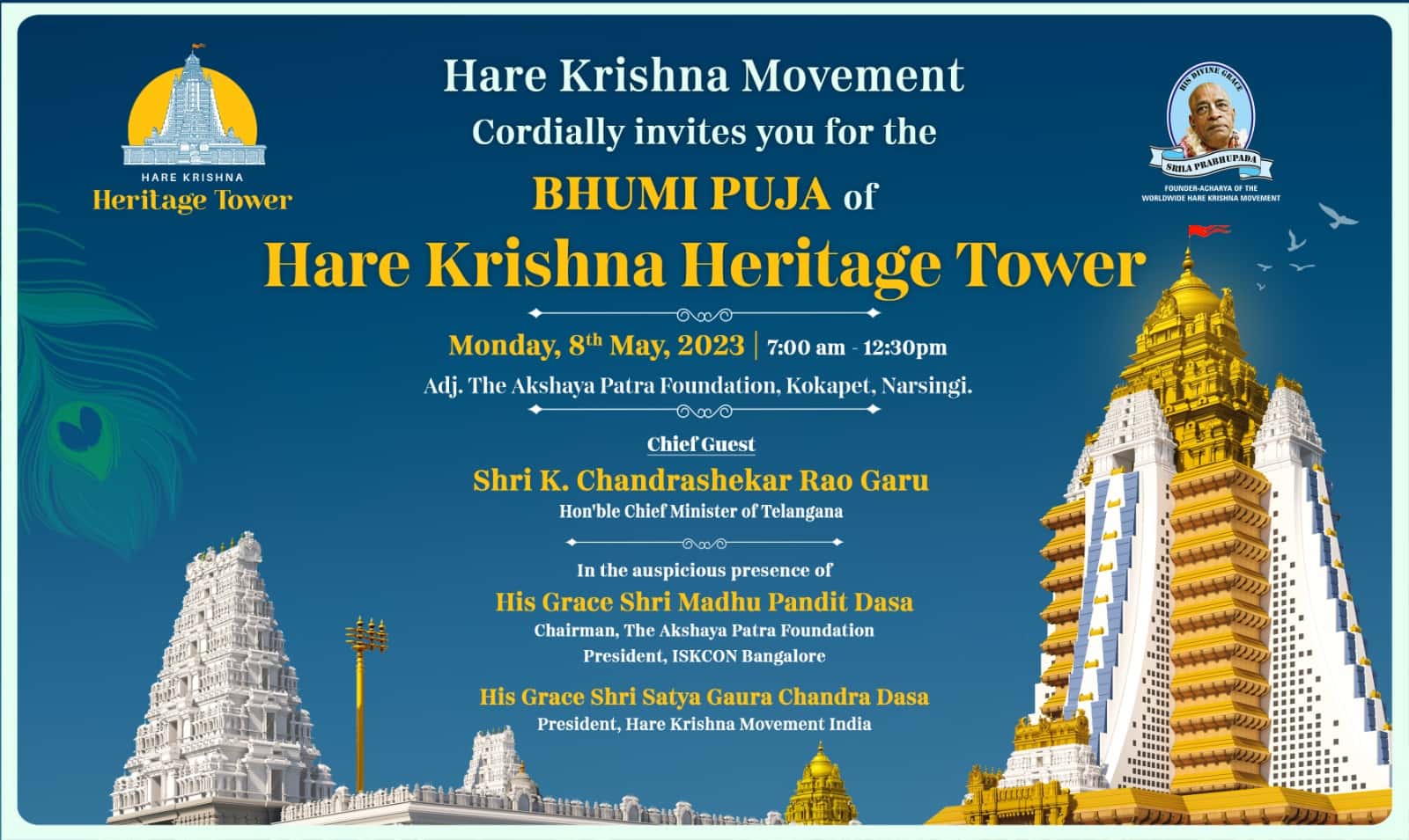 Bhumi Puja | Hare Krishna Heritage Tower thumb 4