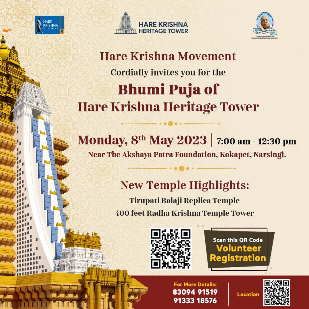 Bhumi Puja | Hare Krishna Heritage Tower thumb 2