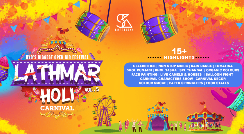 Lathmar Holi Vol 5 (Hyderabads Biggest Open Air Event) thumb 2