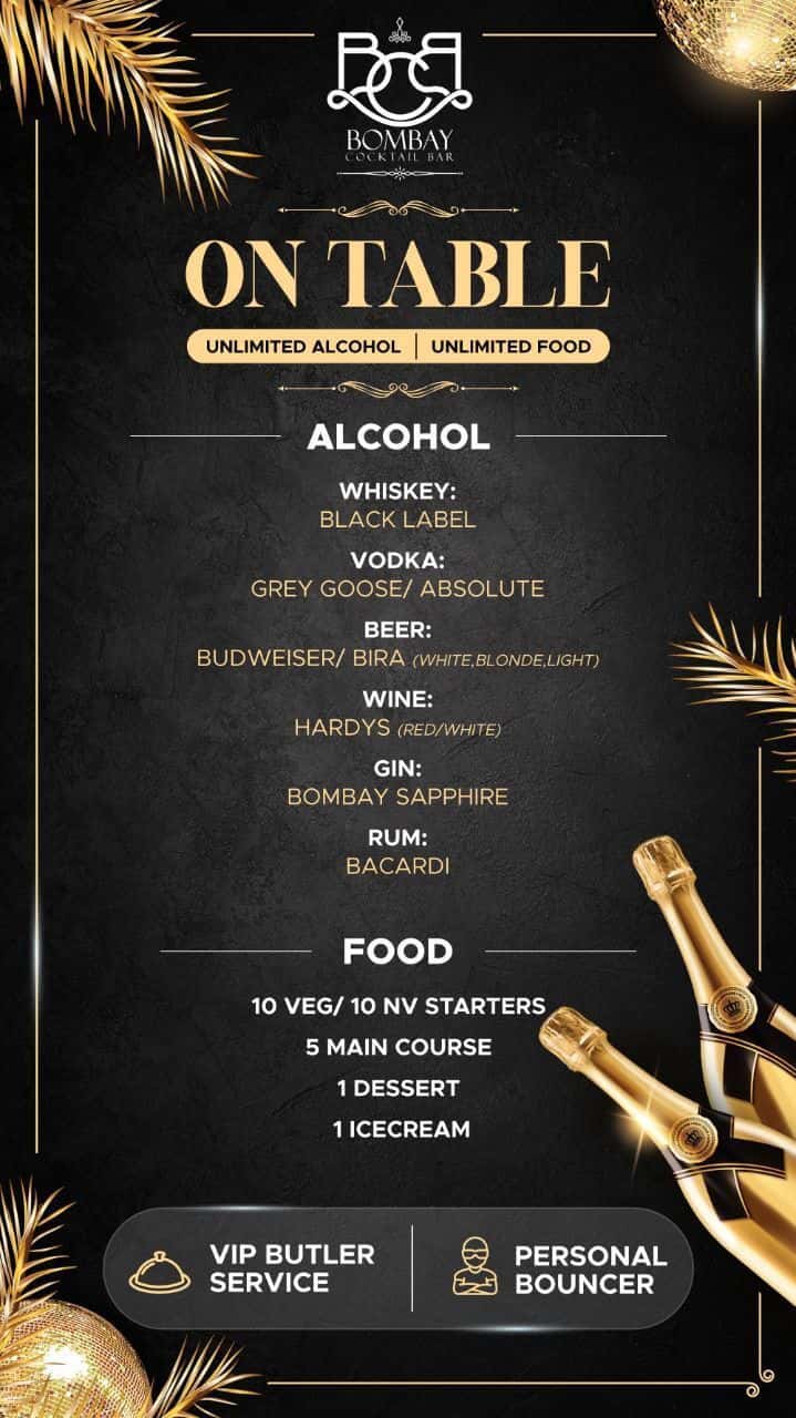 Midnight Madness NYE 2024 | Bombay Cocktail Bar thumb 3