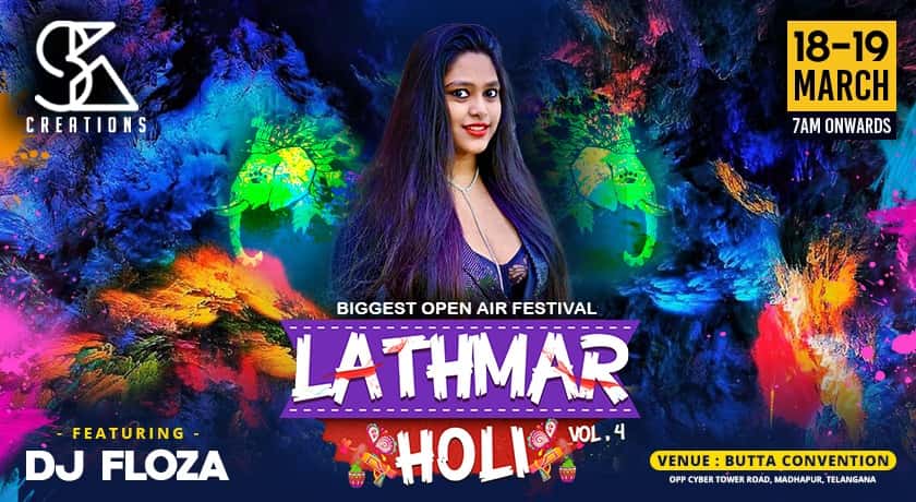 Lathmar Holi VOL 4.0 (Hyderabad's Biggest Open Air Holi Event) thumb 2