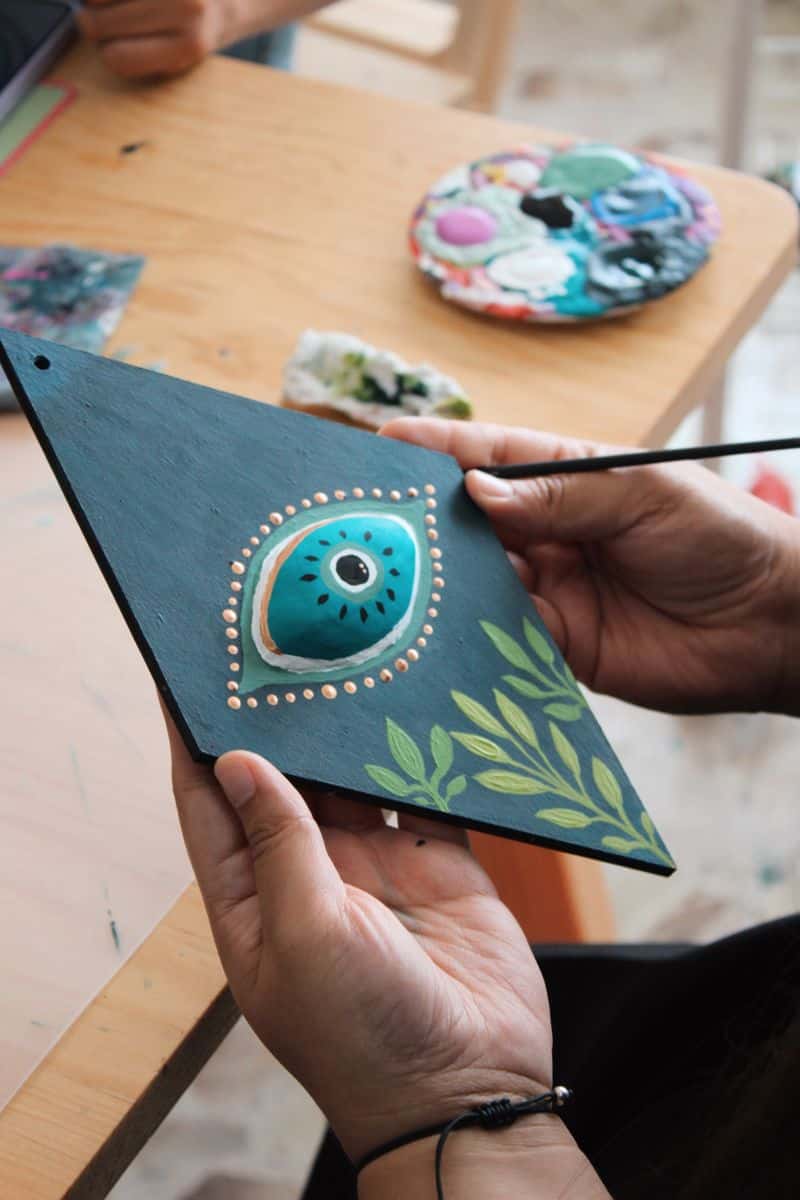Dandiya Charms | Ceramic Evil Eye Wall Hangings thumb 2