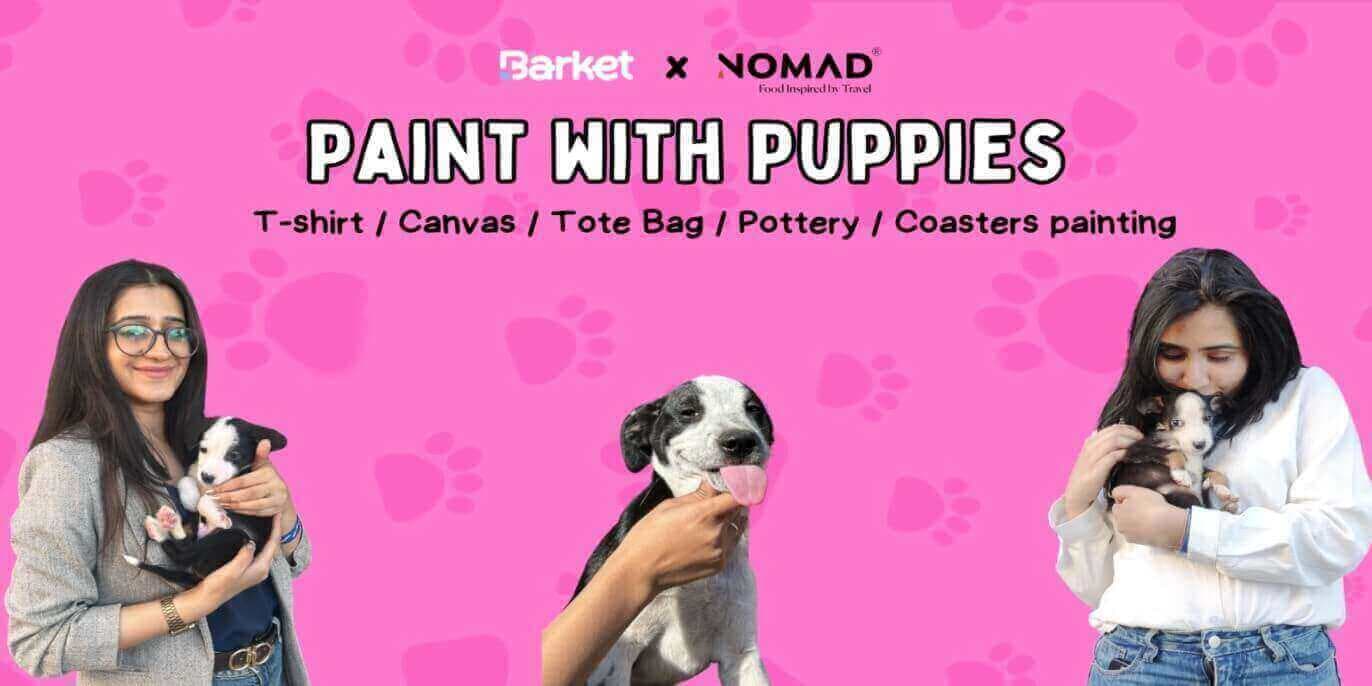 Paint With Puppies At Nomad Pizza