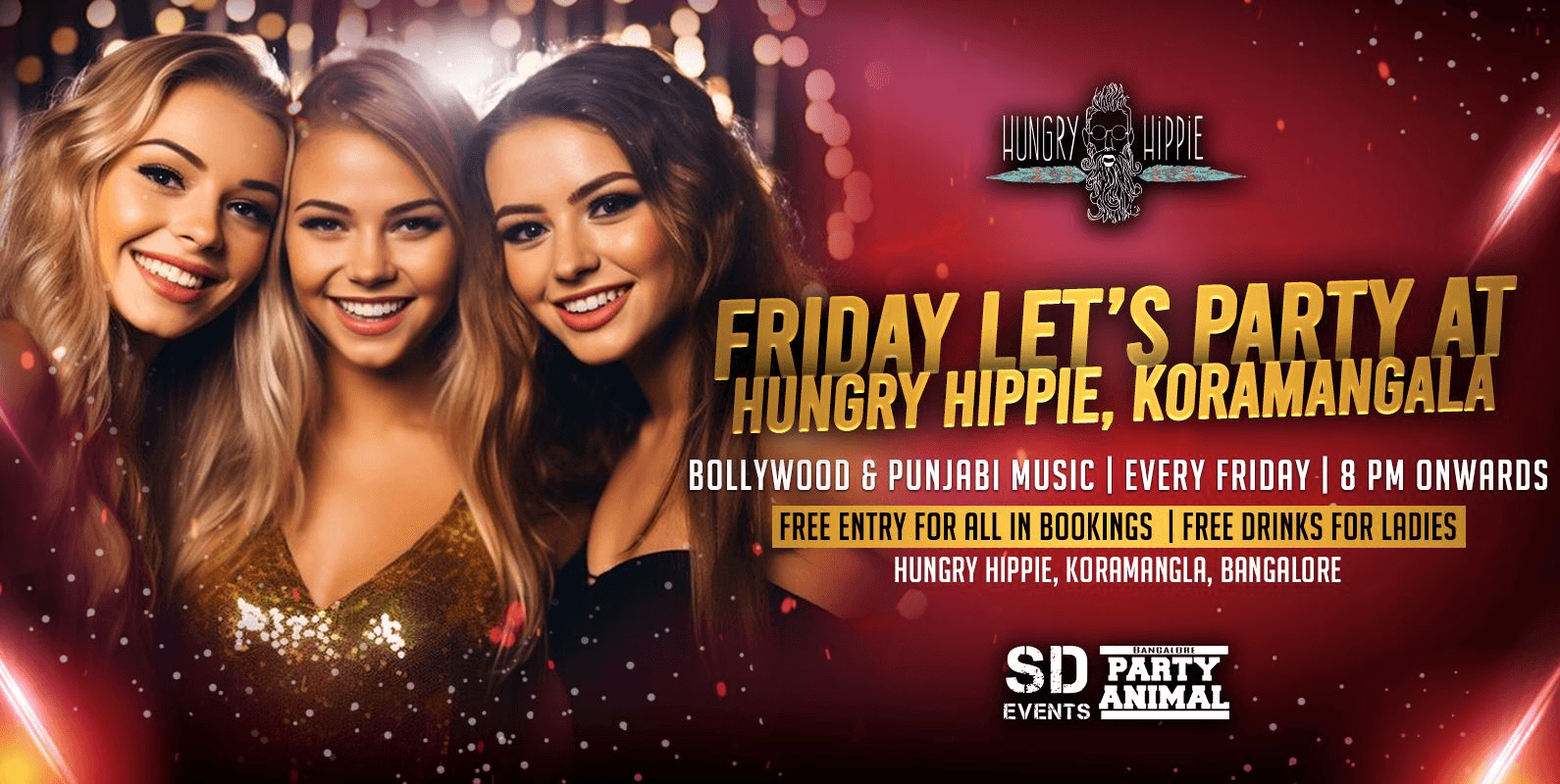 Friday Lets Party At Hungry Hippie Koramangala