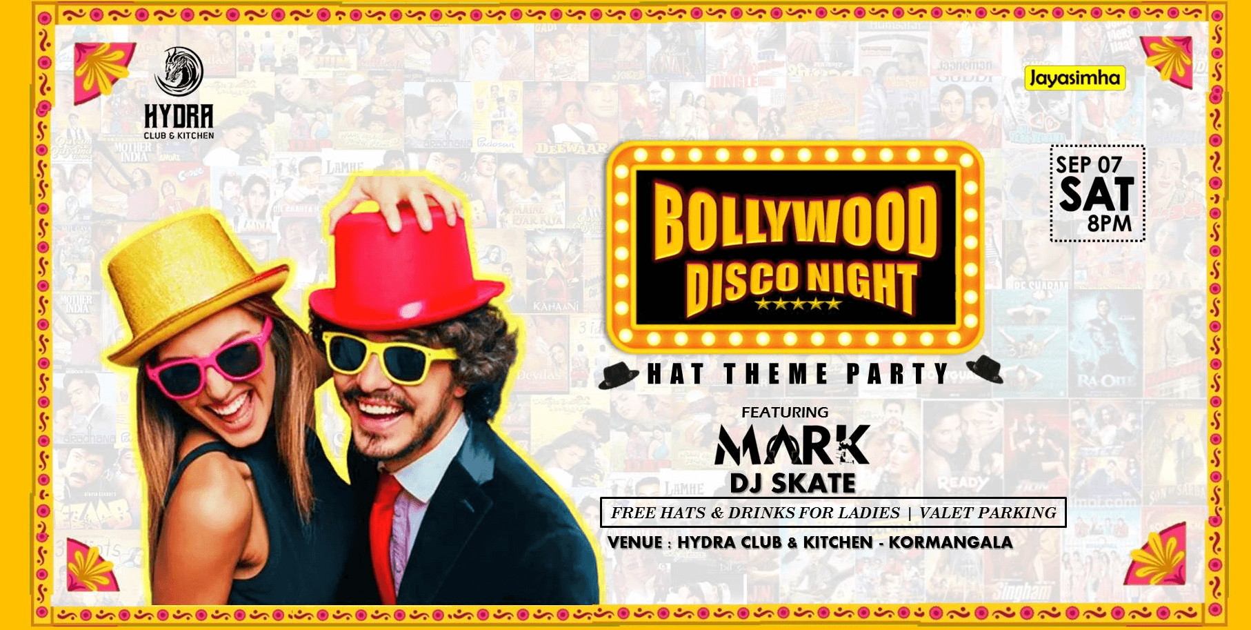 Bollywood Hat Theme Party | Hydra Club & Kitchen Koramangala