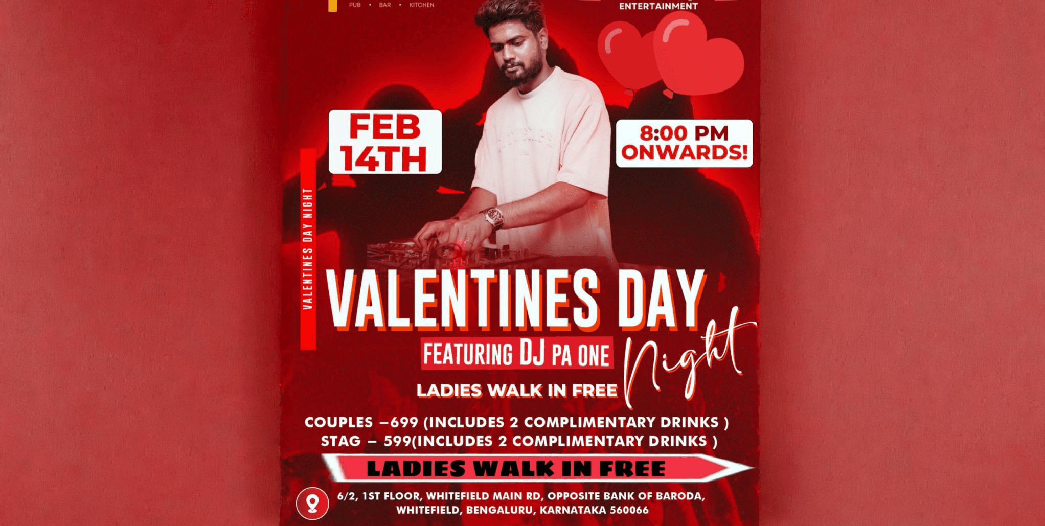 Valentine Day At 4 Friend Pub