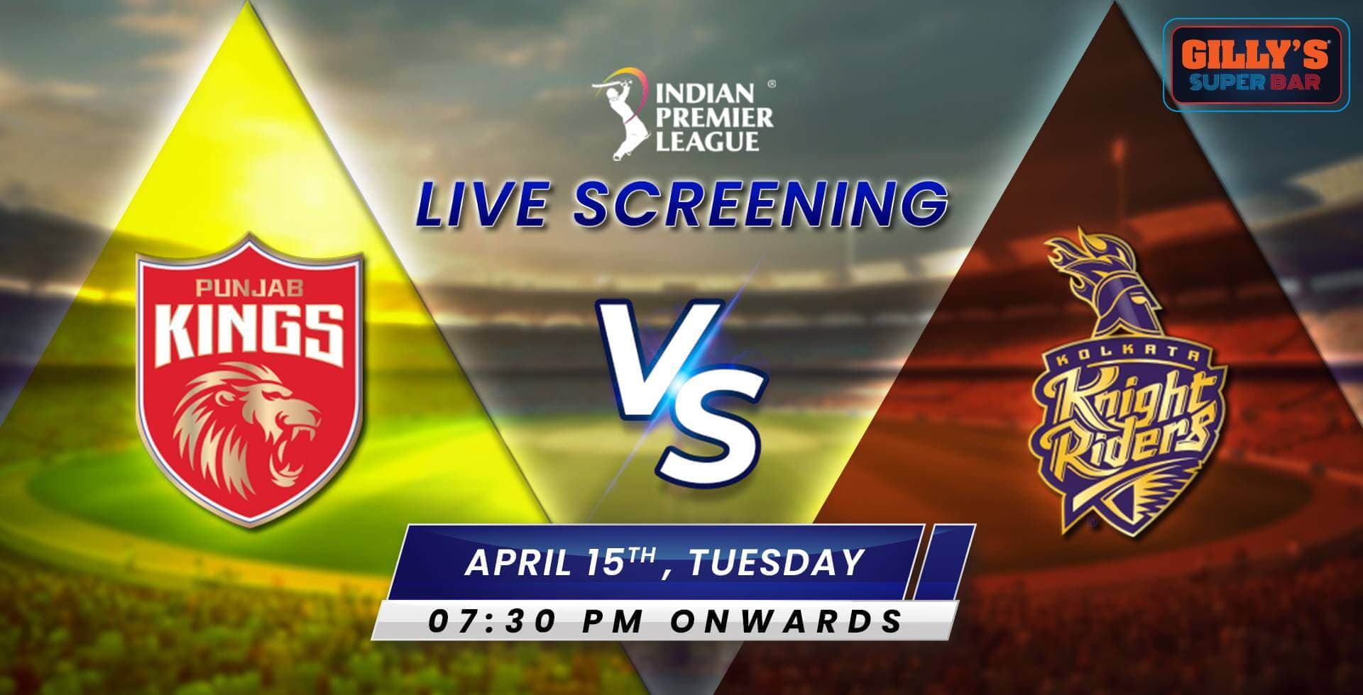 PSK Vs KKR  | IPL Live Screening 