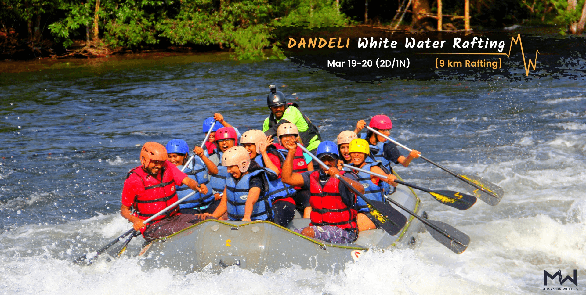 Dandeli White Water Rafting Monks On Wheels