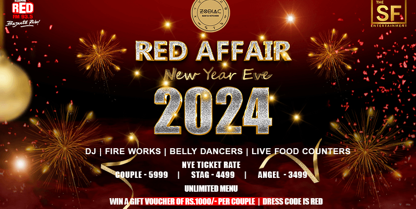 Red Affair New Year Eve 2024 | Zodiac Bar And Kitchen