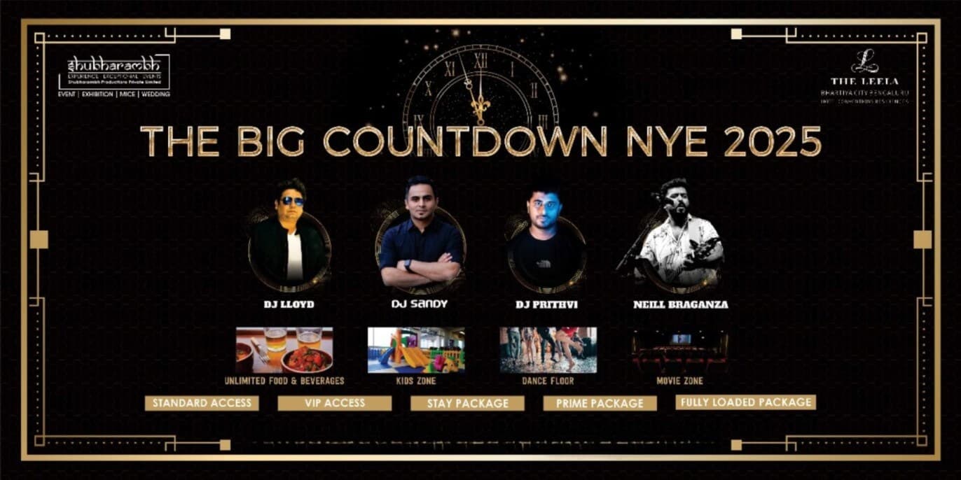 NYE 2025 - The Big Countdown | The Leela Bhartiya City