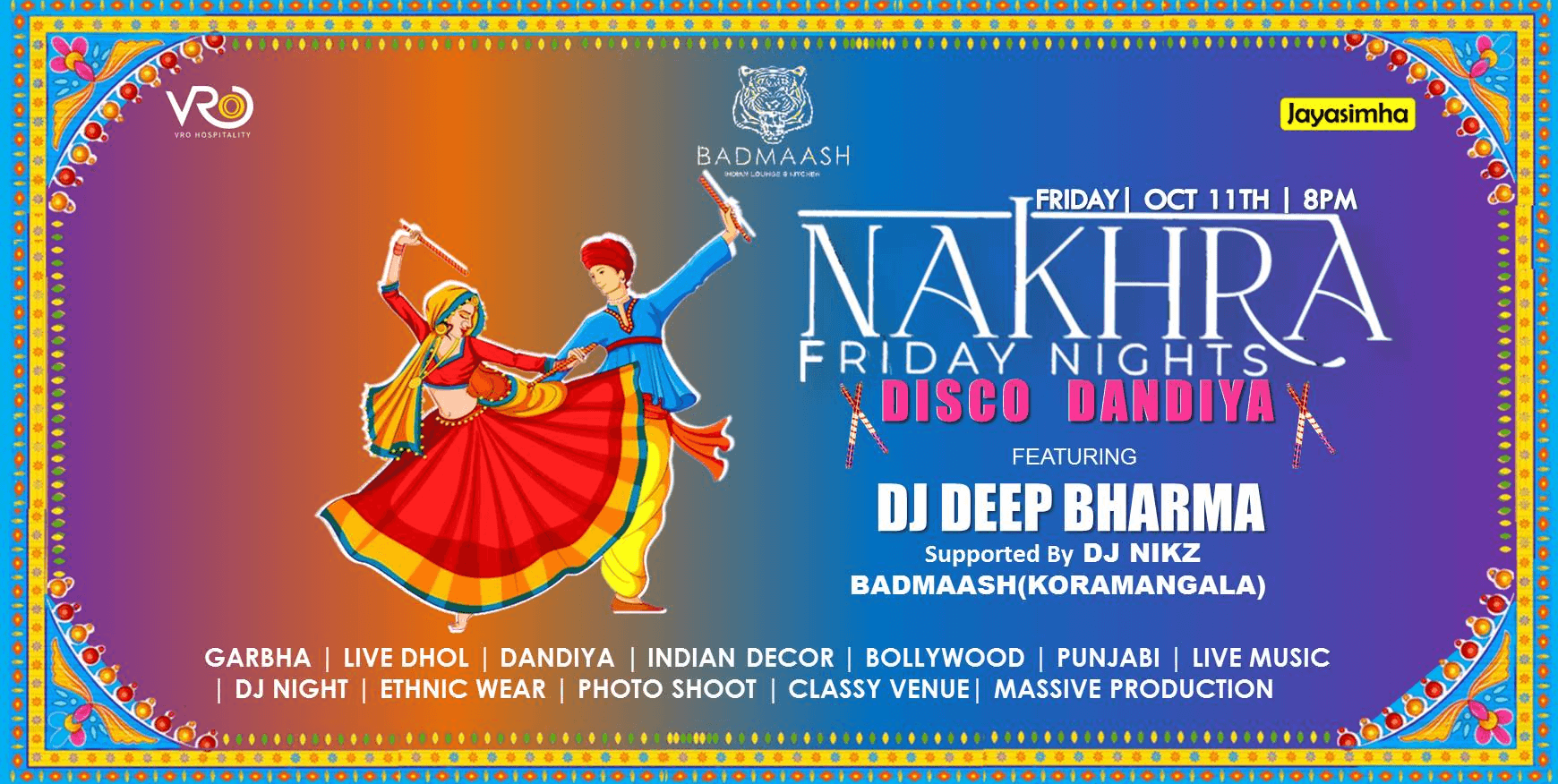 Friday Disco Dandiya | Badmaash Lounge