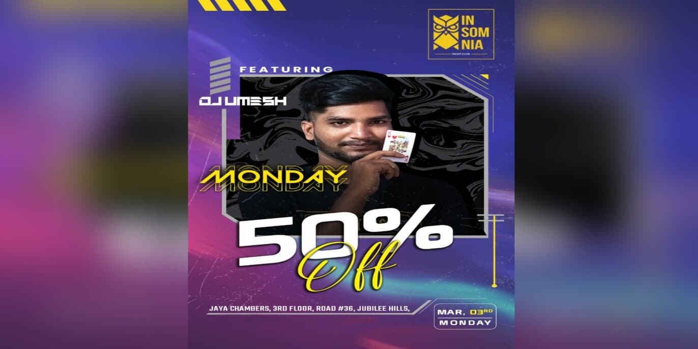 50 Percent Off Monday | Insomnia 