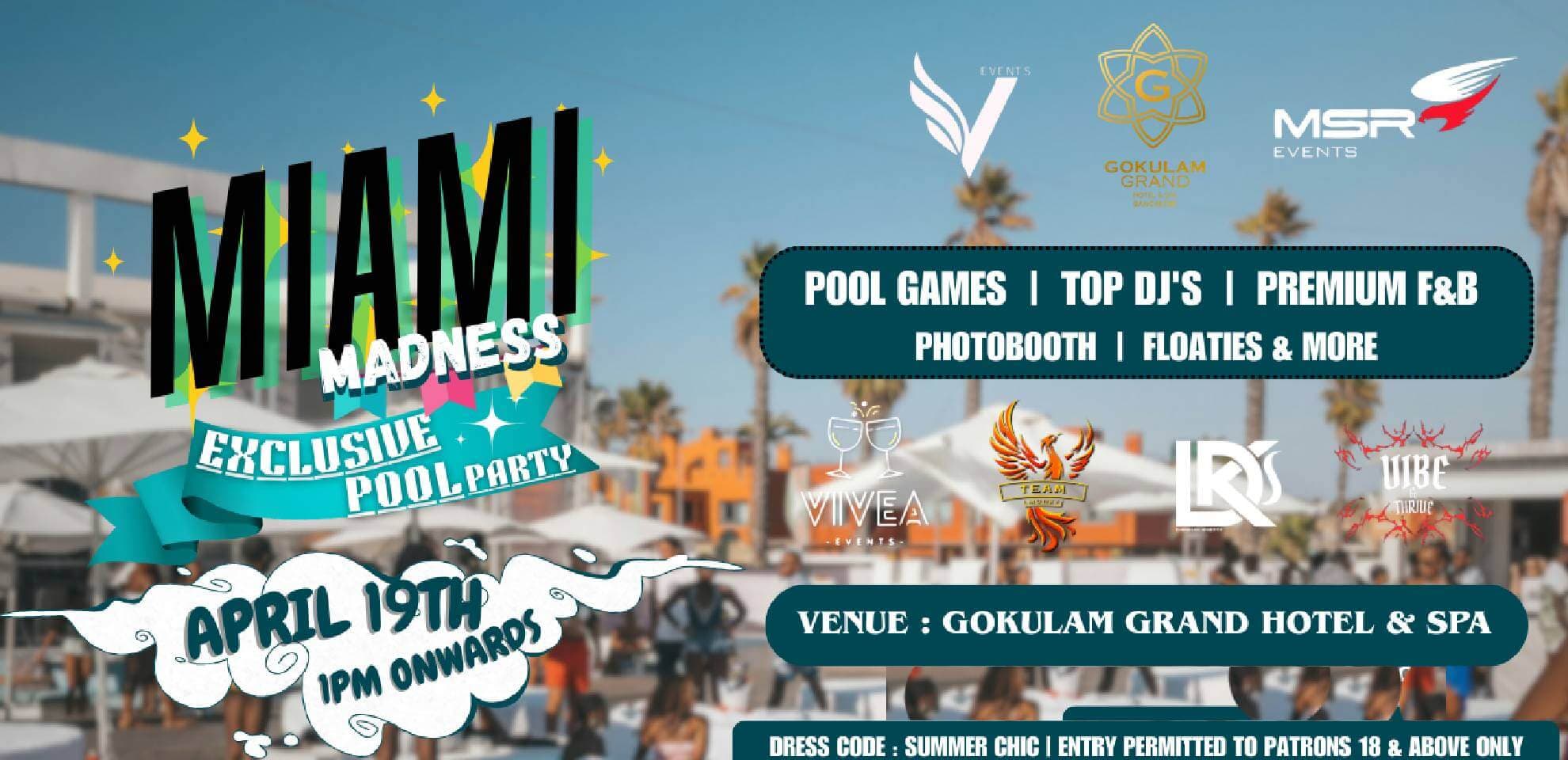 Miami Madness Exclusive Pool Party