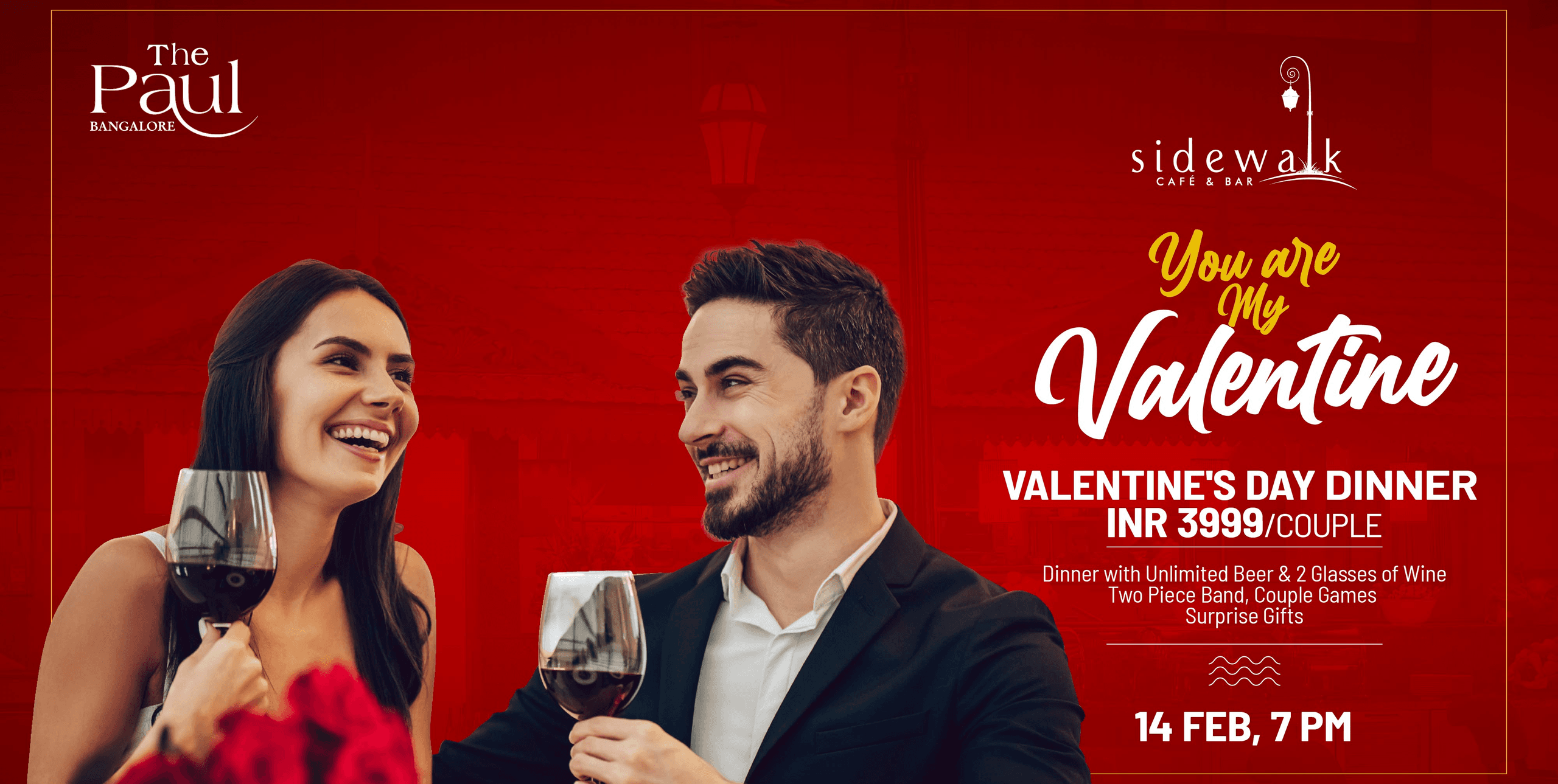 You Are My Valentine- Valentine’s Dinner At The Paul Bangalore