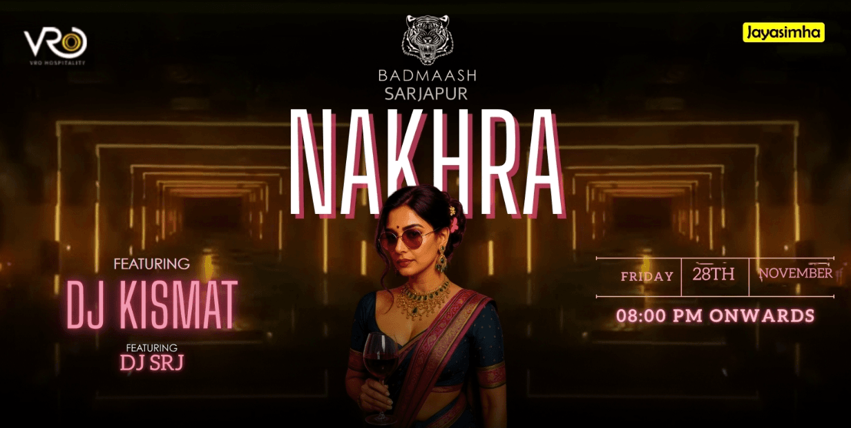 Friday Big Bollywood Night | Badmaash Sarjapur