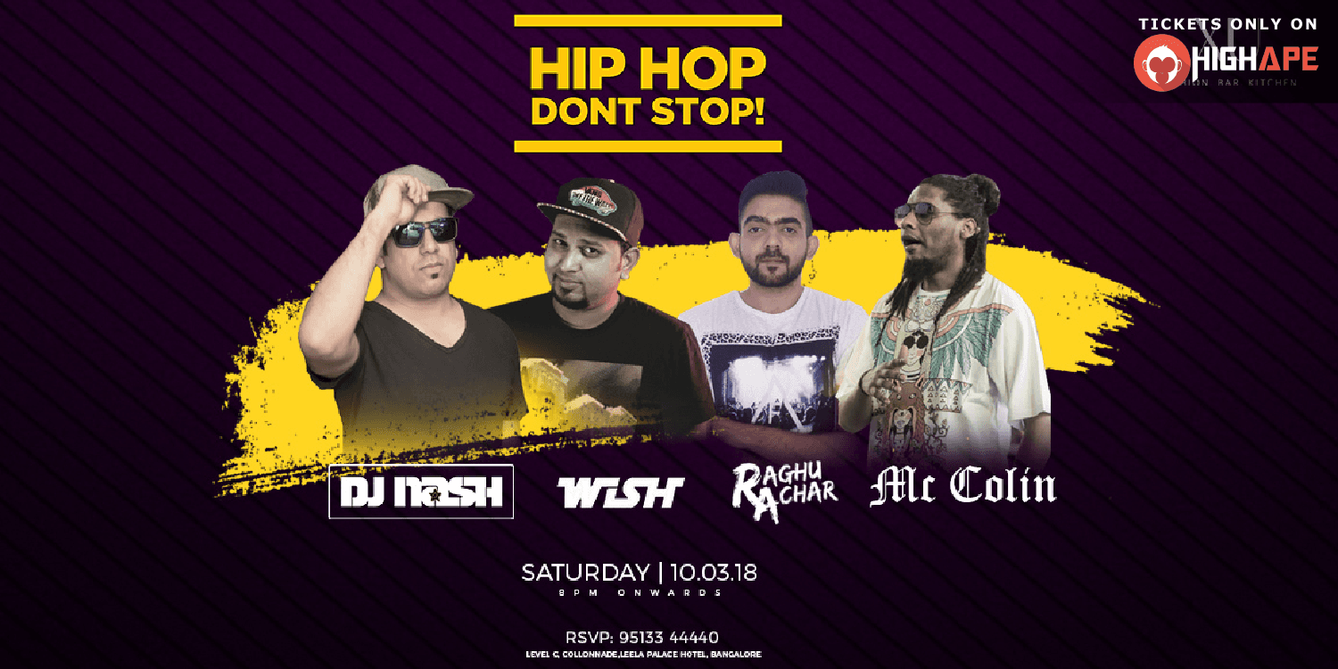 Hip-Hop Don't Stop! - Premium Party at XU - Leela palace