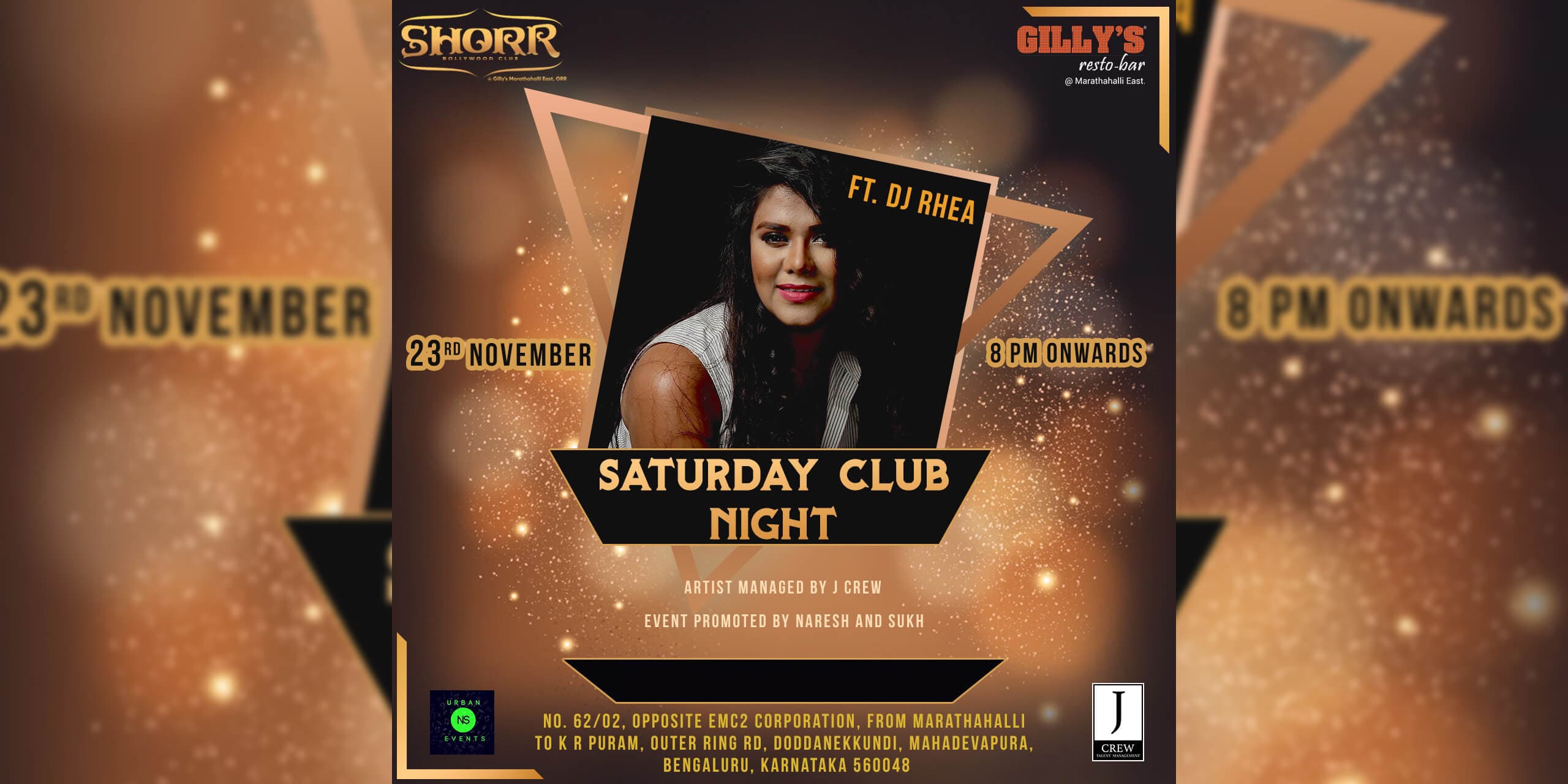 Saturday Special Holly Bolly Night At Gilly's Marathalli Ft Rhea
