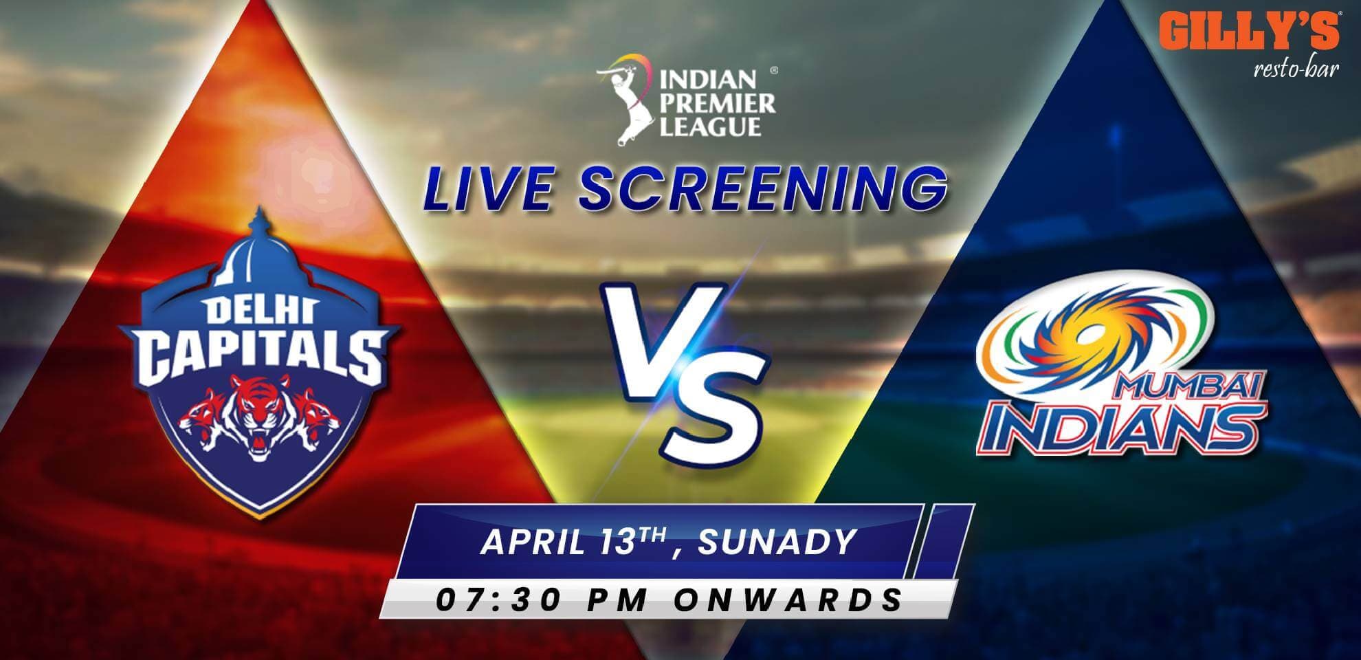 DC Vs MI | IPL Live Screening 