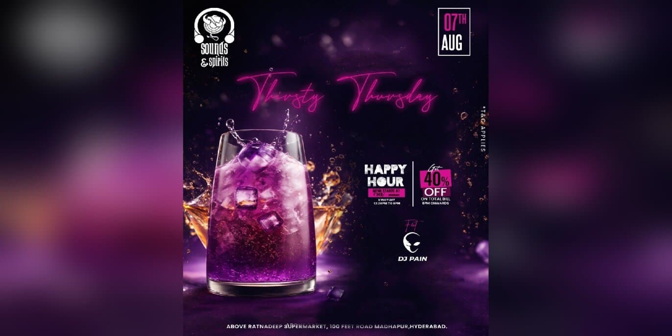 Thirsty Thursday | Sounds & Spirits