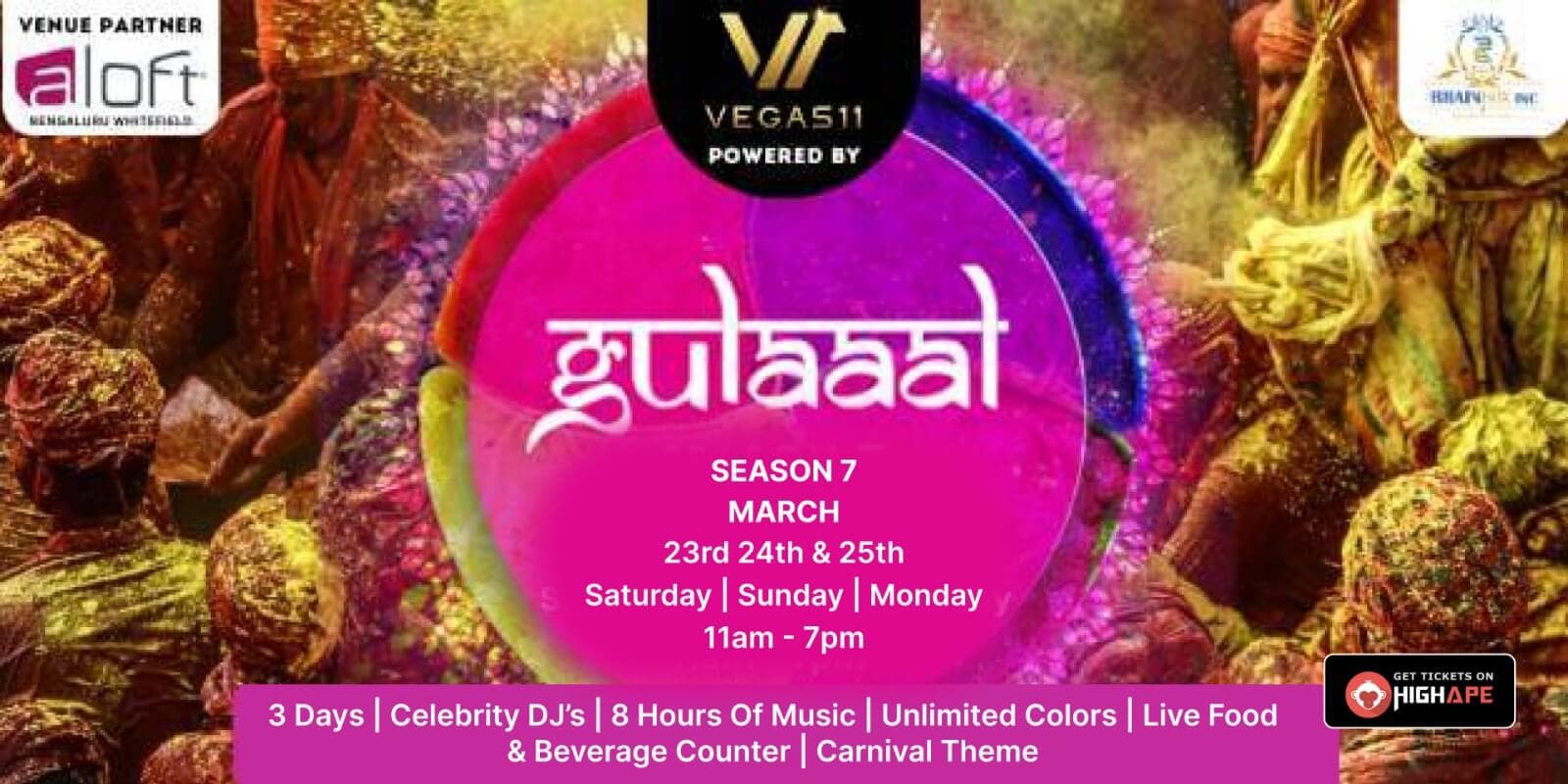Whitefields Biggest Holi Festival Gulal - Season 7