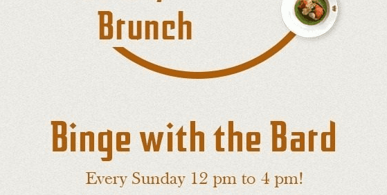 Sunday Brunch With The Bard!