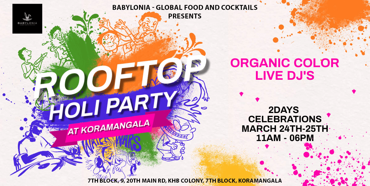 Rooftop Holi Party | Babylonia