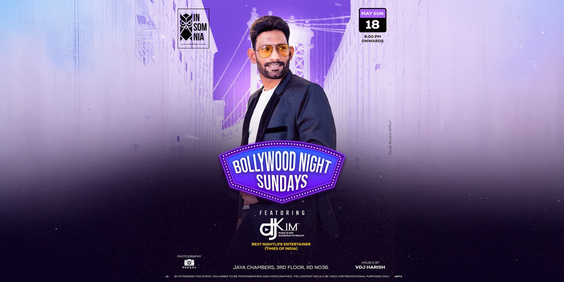 Sunday Bollywood Night Ft DJ Kim