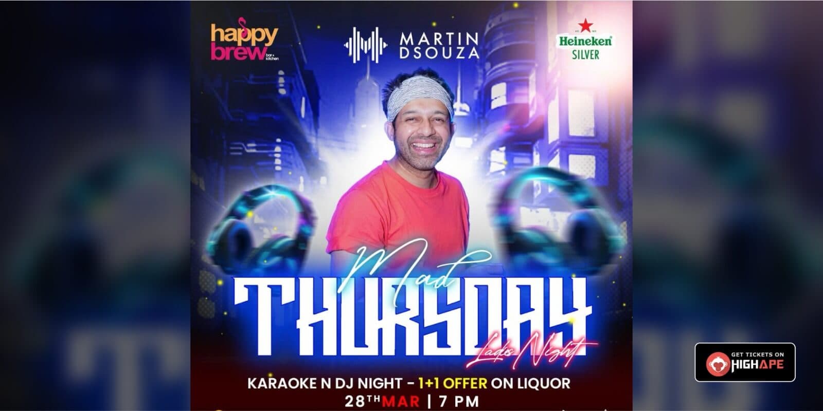 Mad Thrusday Ladies Night Ft DJ Martin Dsouza