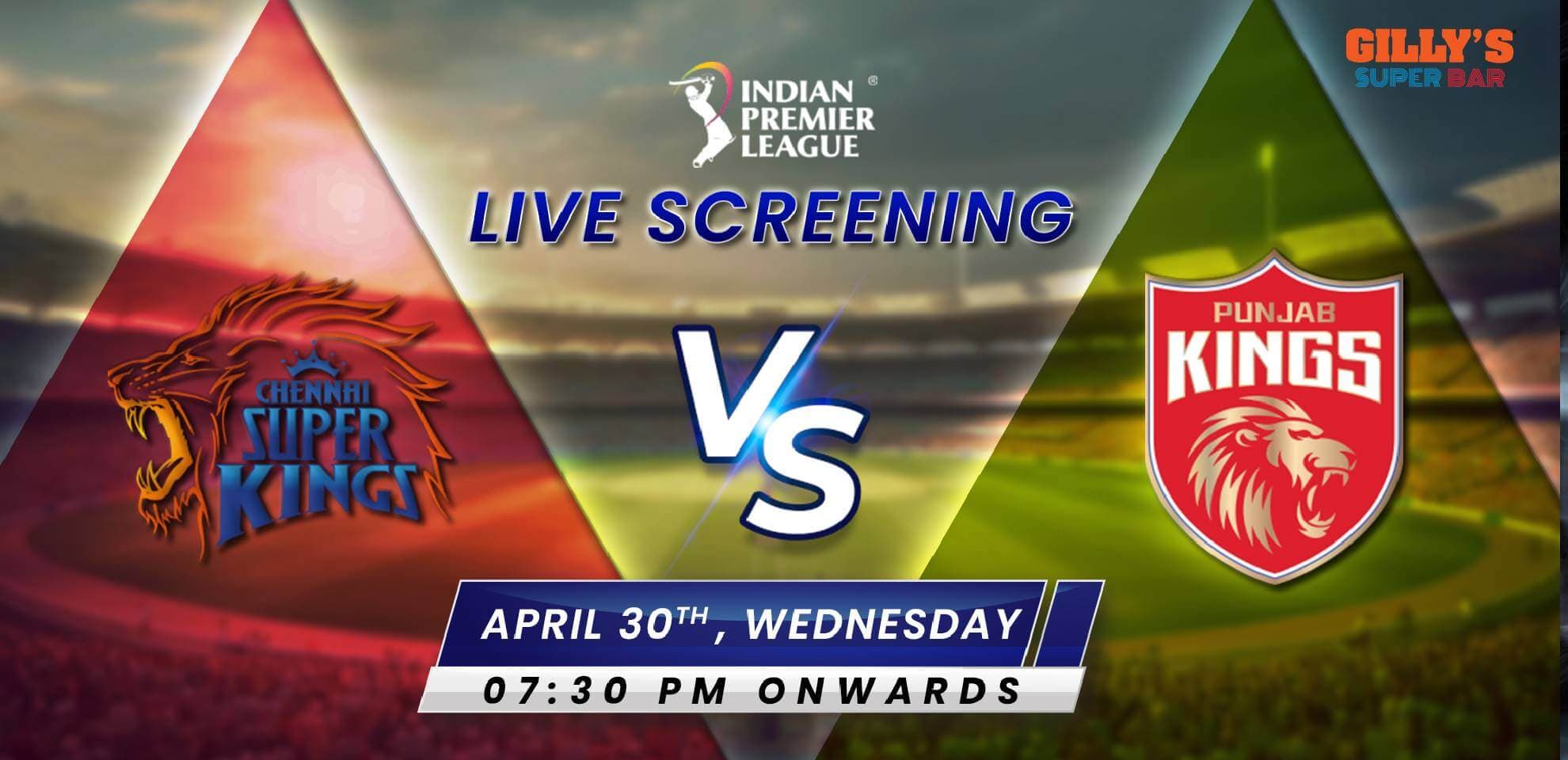 CSK Vs PBSK | IPL Live Screening 