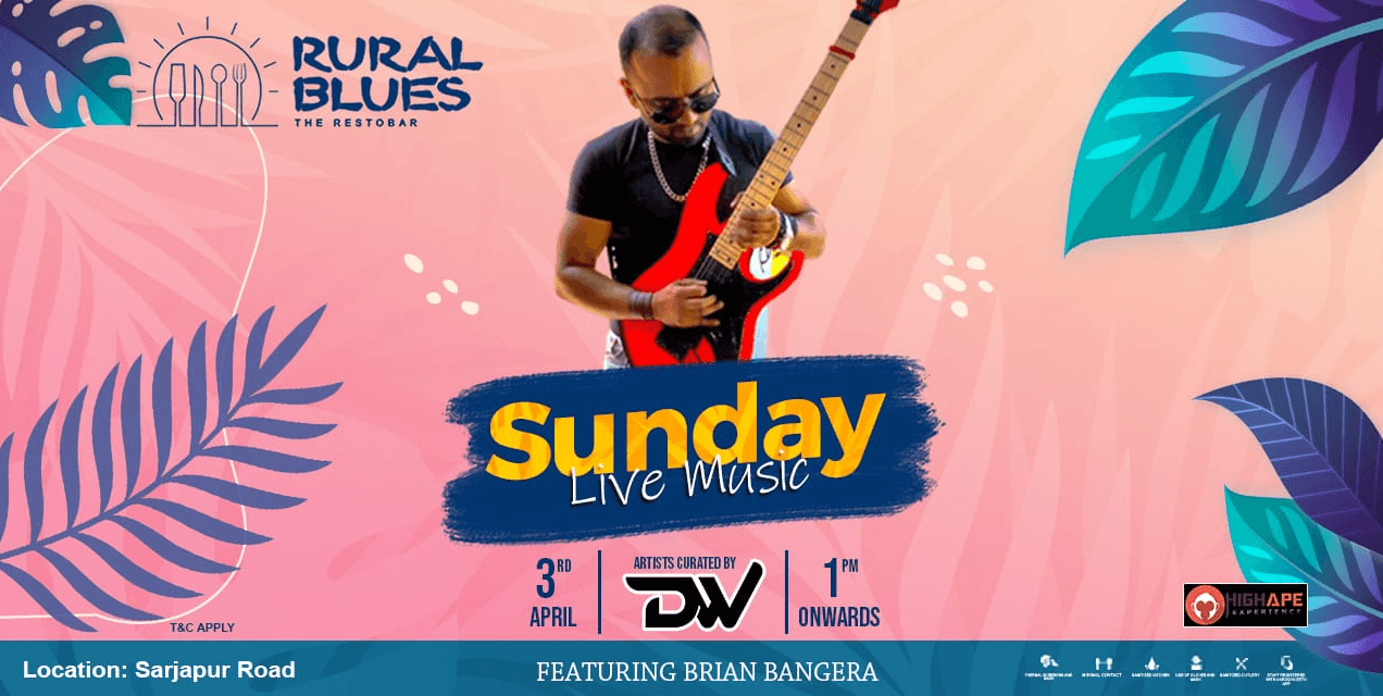 Sunday Live Music Ft Brian Bangera