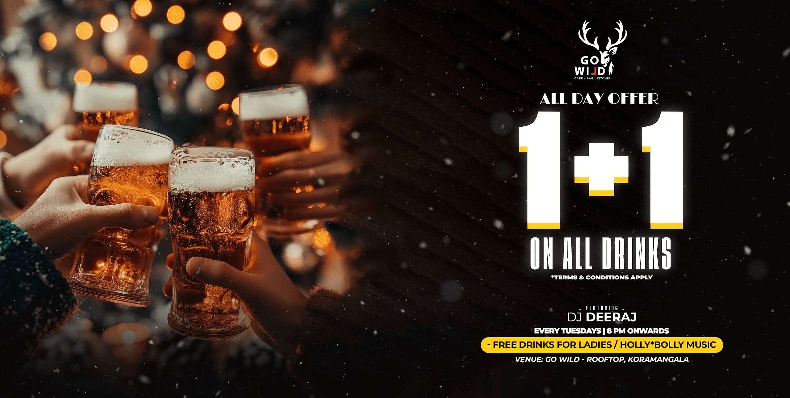 One + One  Tuesdays | Gowild Rooftop