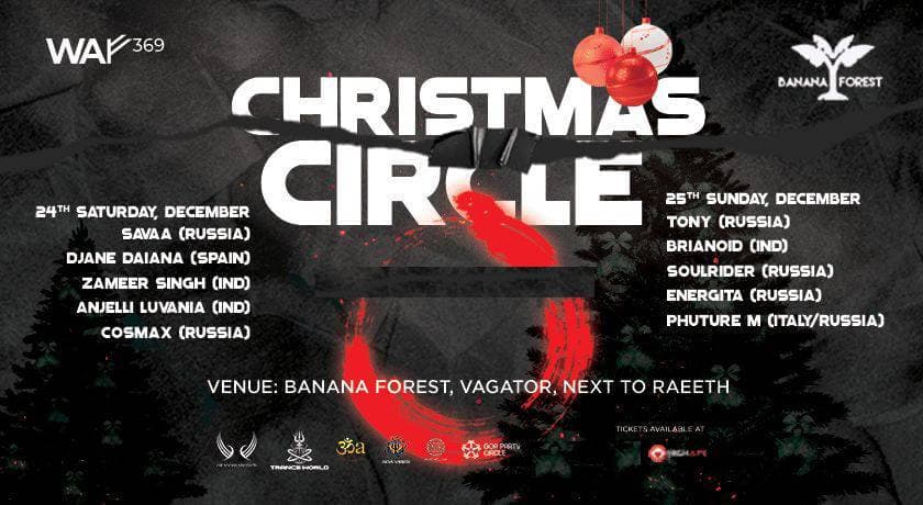 Christmas Circle At Banana Forest
