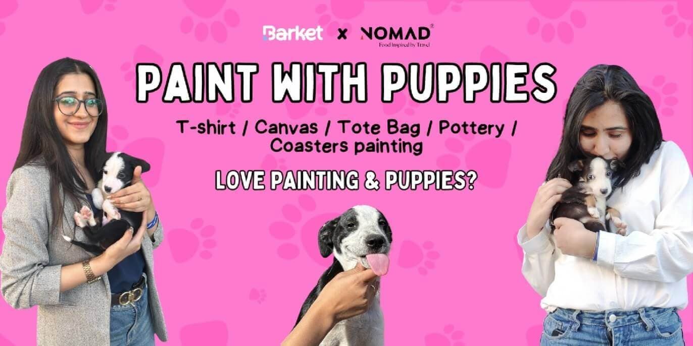 Paint With Puppies At Nomad Pizza