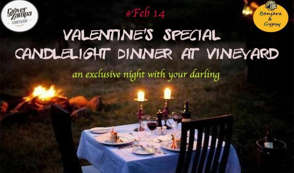 Valentine's Special Candle Light At Vineyard