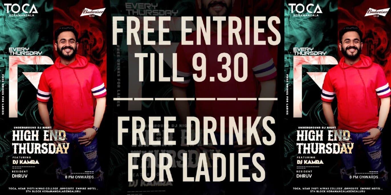 High End Thursday At Toca Koramangala