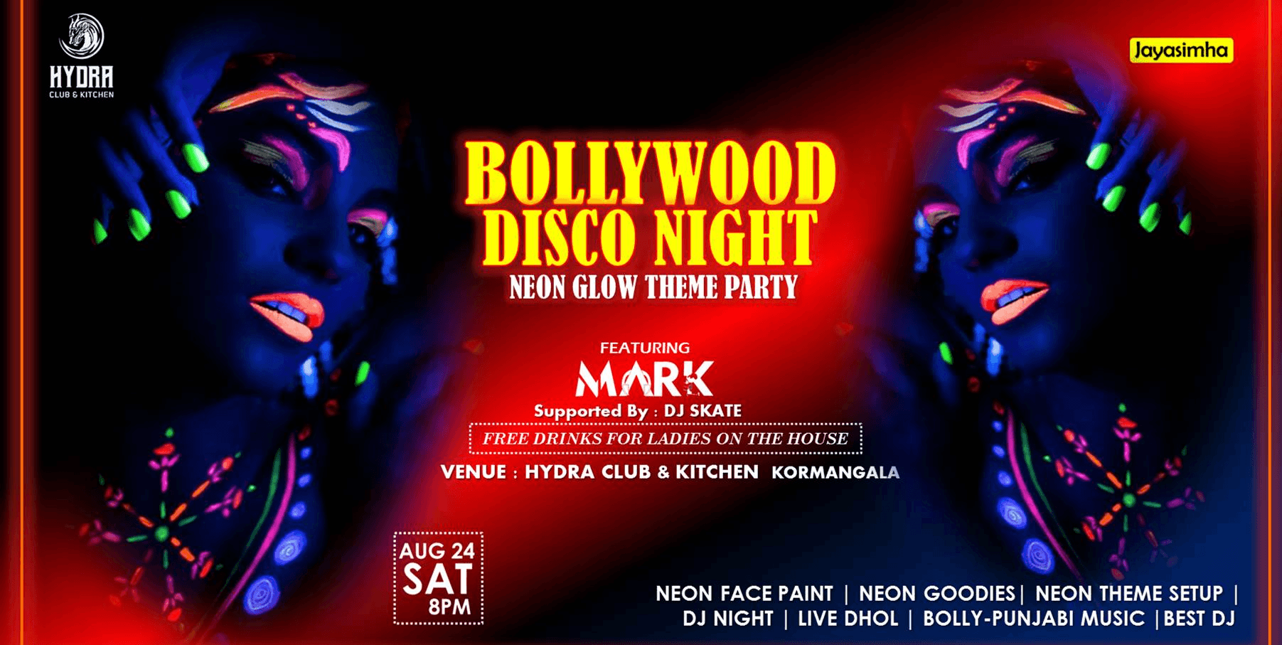 Bollywood Disco Night - Neon Theme Party