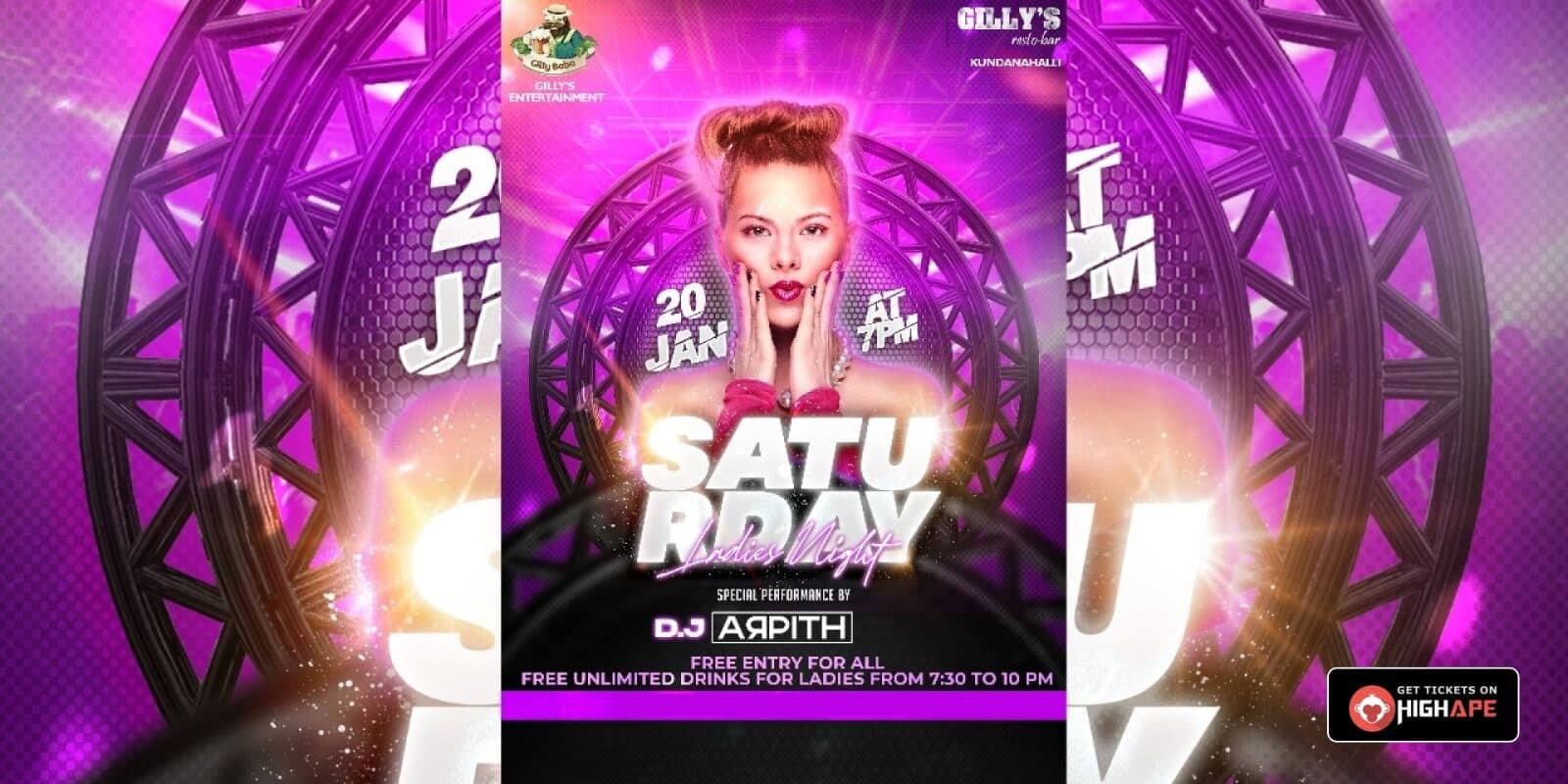 Saturday Ladies Night | Gillys Kundanahalli