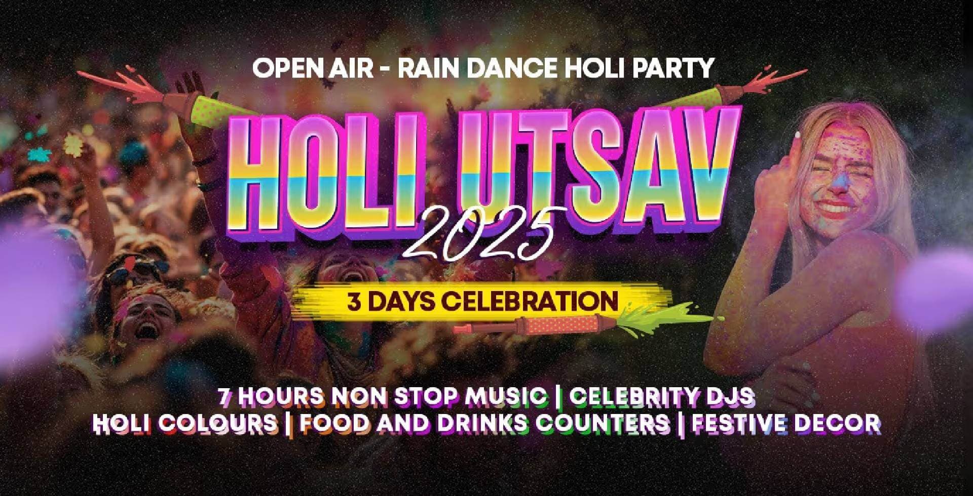 Biggest Rain Dance - Open Air Holi Festival 2025