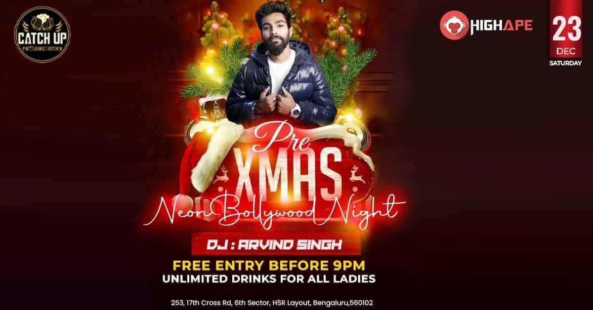 Pre Xmas Neon Bollywood Saturday Night