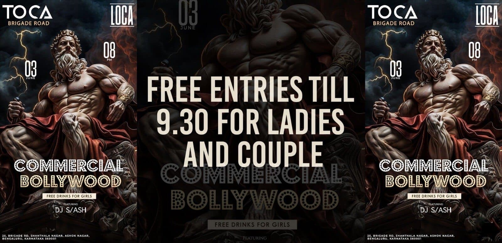 Commercial Bollywood Night | Toca Brigade