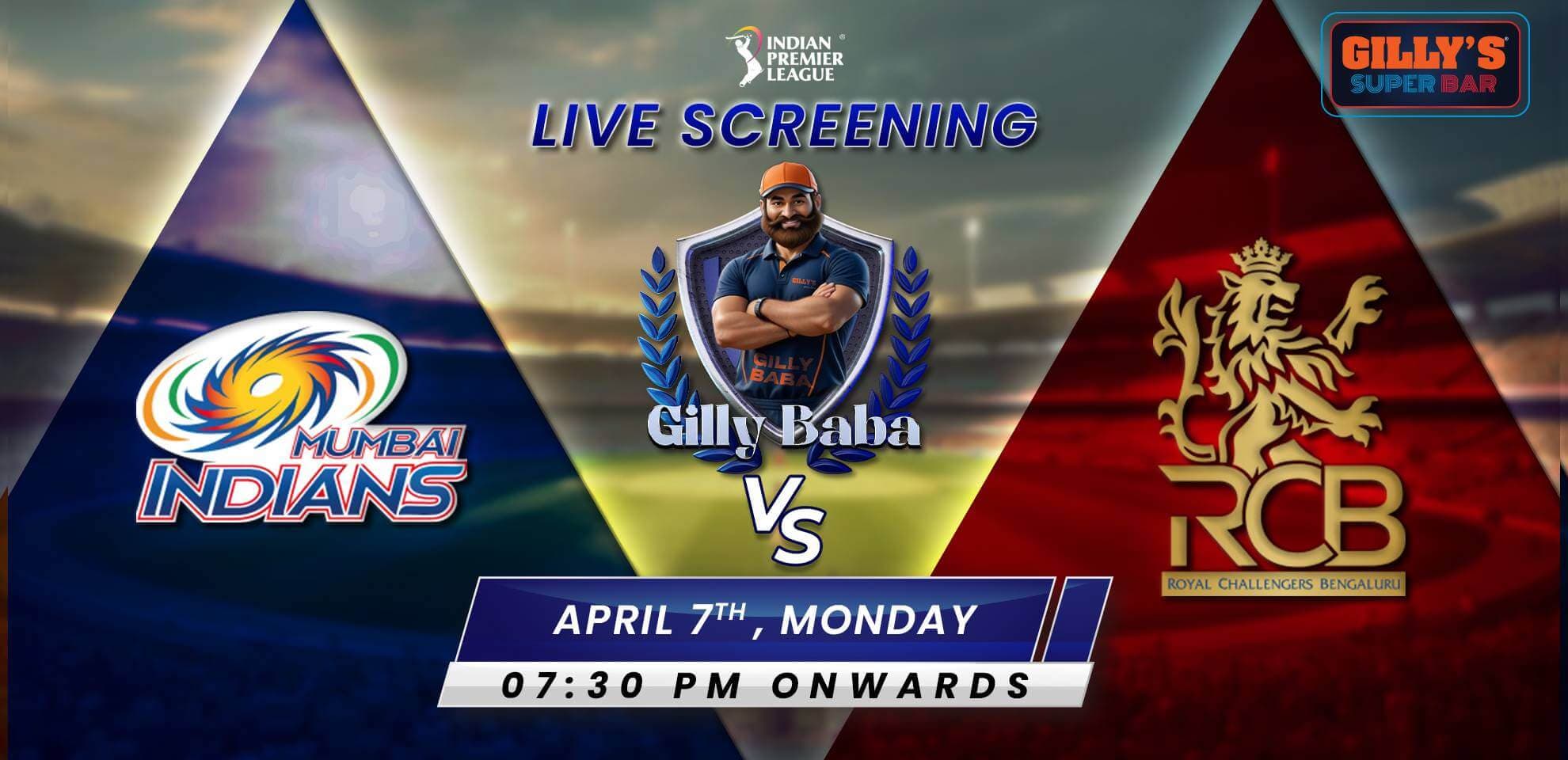 MI Vs RCB | IPL Live Screening 