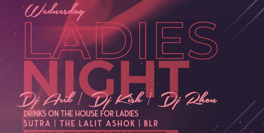 Wednesday Ladies Night At Sutra Lounge