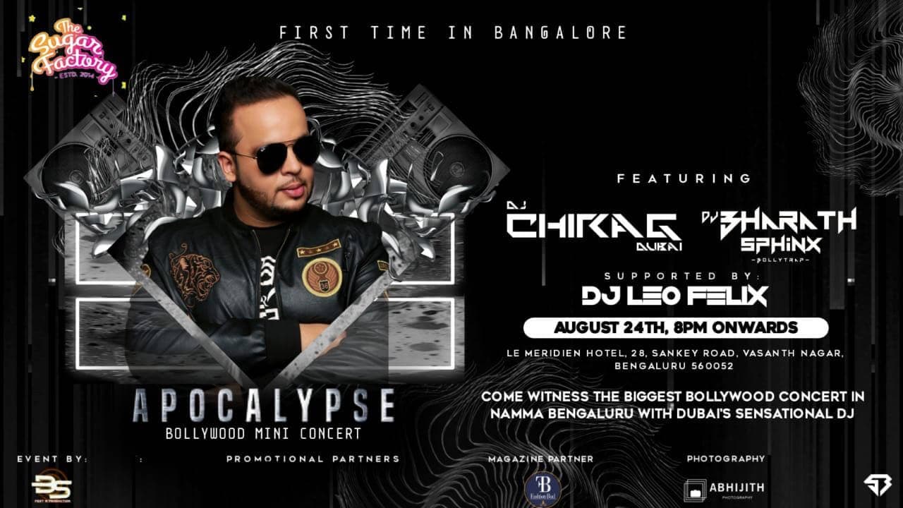 Apocalypse | Bollywood Concert | Dj Chirag (Dubai) | Sugar factory